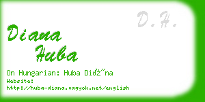 diana huba business card